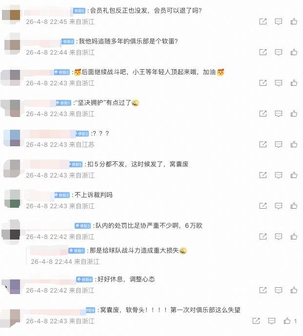 Crowns Sports-米特里策被队内罚6万欧，许多浙江球迷在公告评论区表示对俱乐部失望